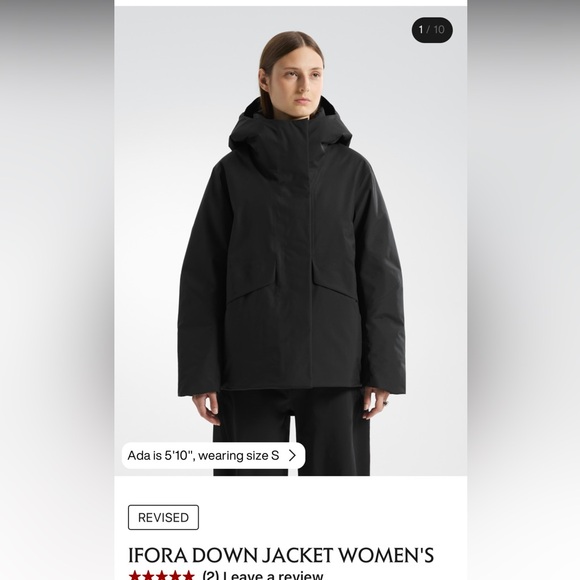 NWOT arcteryx Ifora down jacket